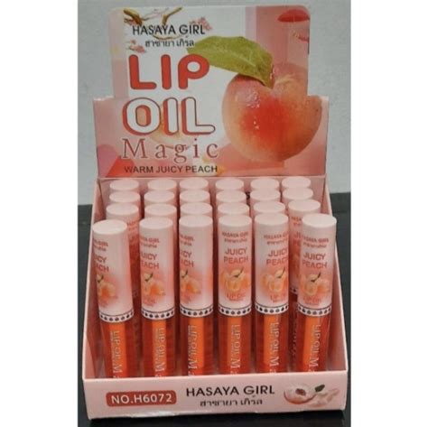 Lip Oil Magic Hasaya Soft Pink Lip Oil Hasaya Girl Juicy Peach