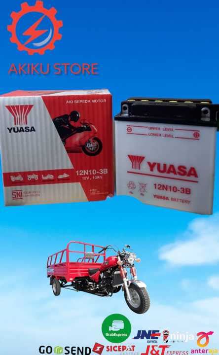 Aki Motor Yuasa N B Volt Ah Original Basah Lazada Indonesia