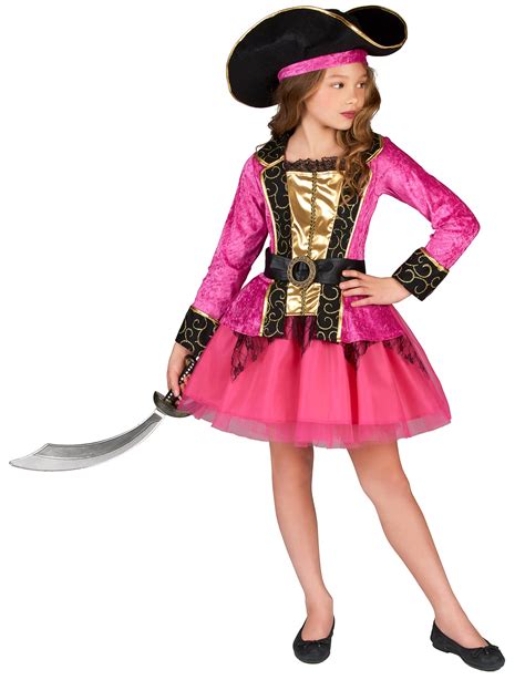 Costume Pirata Bambina Rosa E Oro Costumi Bambini E Vestiti Di