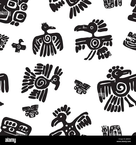 Mayan symbols of animals hi-res stock photography and images - Alamy