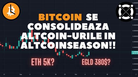 Bitcoin Se Consolideaza Altcoin Urile In Altcoinseason YouTube