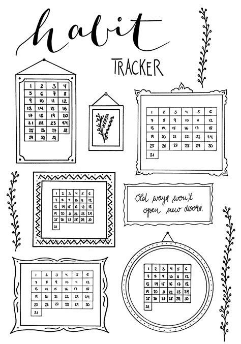 25 Habit Tracker Printables Get Organized And Stay On Track For Free