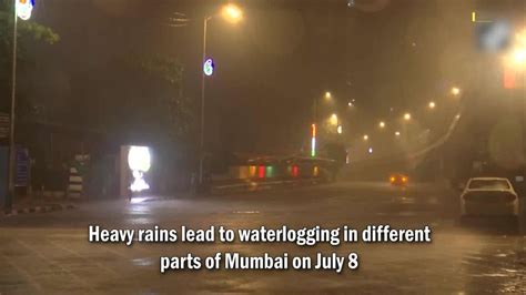 Rain In Mumbai Heavy Rain Lashes Mumbai Causes Severe Waterlogging