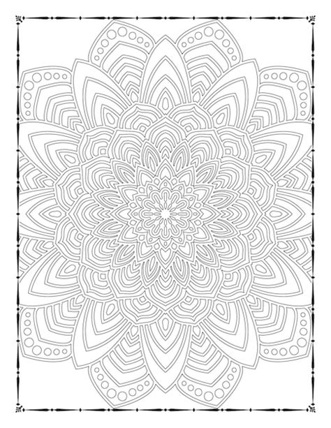 Premium Vector Adult Mandala Coloring Page Kdp Interior Mandala