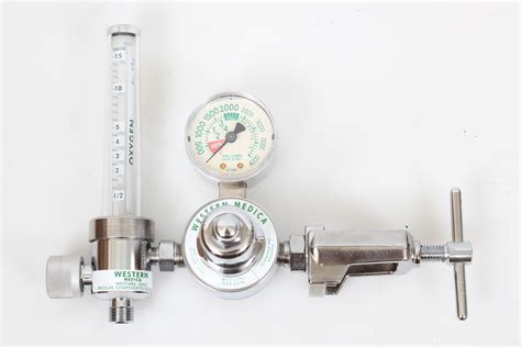 Western Medica Single Stage Flowmeter Style Oxygen Regulator M1 870 15fm Socotek Llc