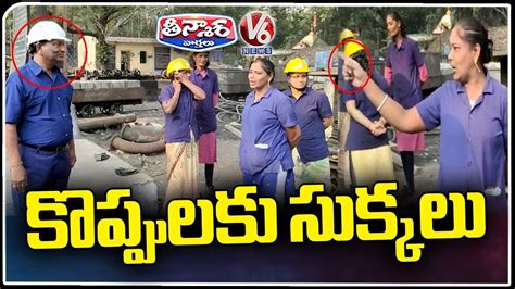 Singareni Woman Worker Raise Question To Koppula Eshwar V Teenmaar