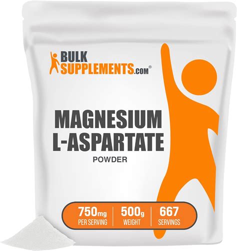 Magnesium L Aspartate Powder Pure Magnesium Supplement