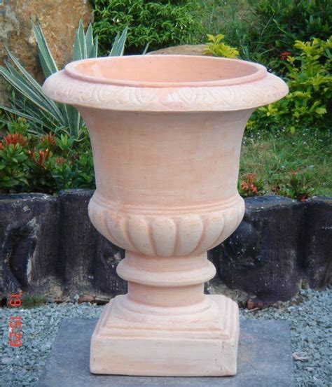 Pokal 40 Cm Terracotta Terrakotta Blumentopf Garten Deko Amphore