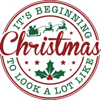 Its Beginning To Look A Lot Like Christmas Home Decor Free Svg File