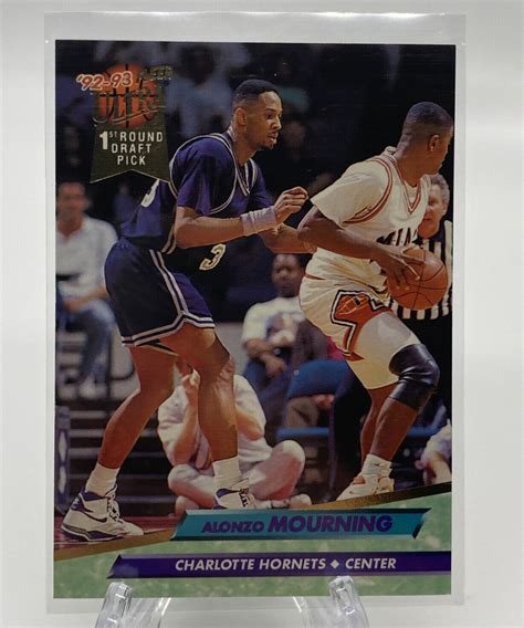 Alonzo Mourning Fleer Ultra St Round Draft Pick Rc Rookie