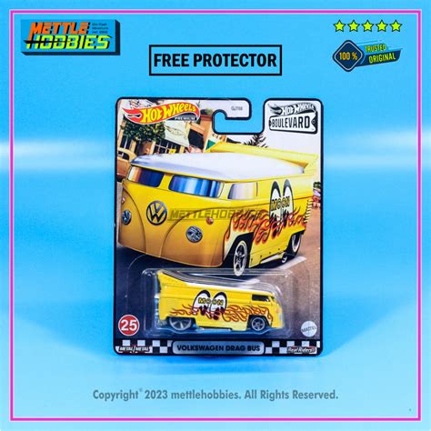 Jual Hot Wheels Premium Boulevard Volkswagen Drag Bus Mooneyes Diecast Miniatur Replika Mobil 1