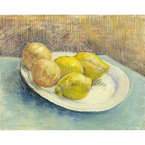 Tableau Nature Morte Aux Citrons Sur Une Assiette Vincent Van Gogh