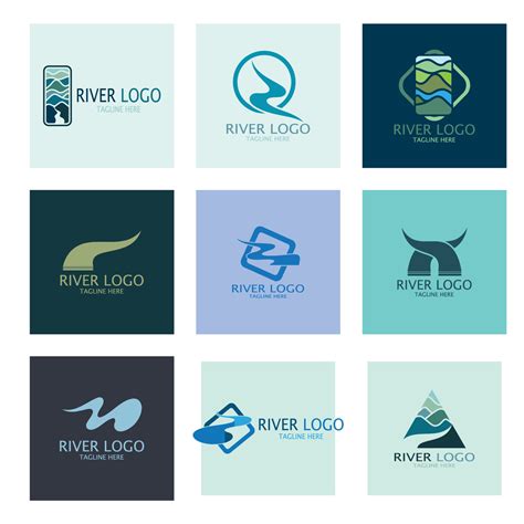 River Logo vector icon illustration design template 20482441 Vector Art ...