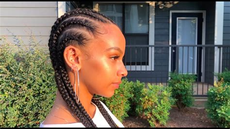 How To Detailed Diy Feed In Cornrows Beginner Friendly Youtube