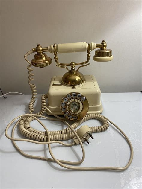 Vintage Kjobenhavns Telefon Aktieselskab Ktas Danish Rotary Phone Ivory