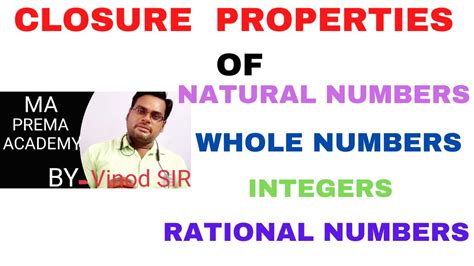 Closure Property Closure Property Of Integers Closure Property Of