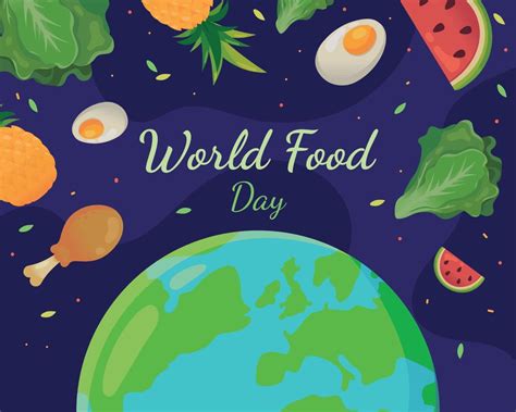 World Food Day Celebration 10824139 Vector Art At Vecteezy