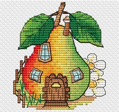 Garden Stories Pear Cross Stitch Pattern Code SKa 123 Svetlana Kaymak