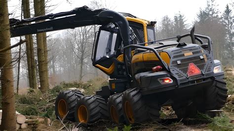 Amazing Ponsse Scorpion King Cutting Down Trees Forestry Equipment