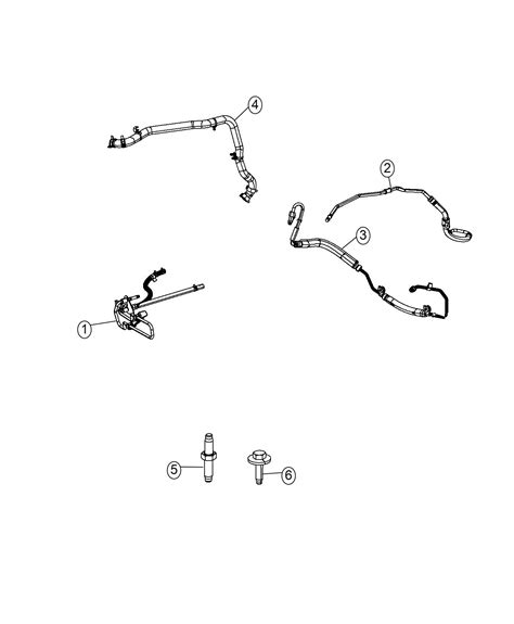 05006598ag Dodge Cooler Lines Power Steering Return [front Mopar Parts Overstock Lakeland Fl