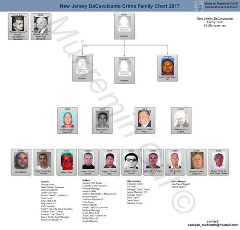 Up to date Cosa Nostra LCN charts – Bonanno, Colombo, Gambino, Genovese ...