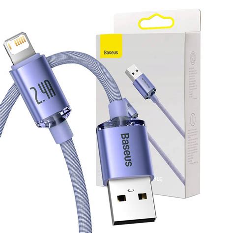 BASEUS MOCNY PRZEWÓD DO TELEFONU USB DO LIGHTNING QUICK CHARGE 2 4A 1