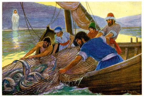 Jesus Appears To Disciples Fishing