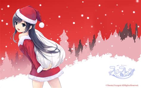 Illustration Anime Anime Girls Cartoon Christmas Coffee Kizoku