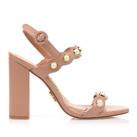 Sand Lia Salto Alto Veneto Couro Nude Uza Shoes Sapatos Femininos