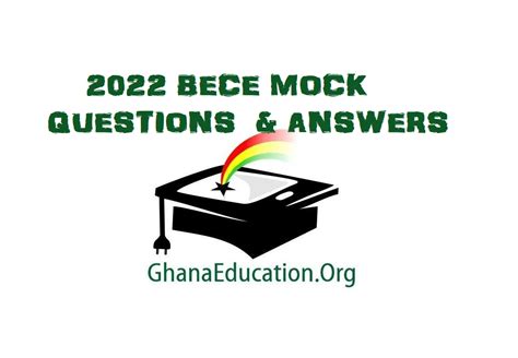 Mock Questions And Marking Schemes For Bece Candidates