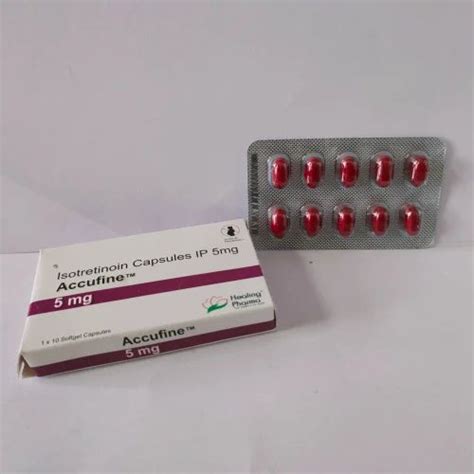 Finished Product Isotretinoin Accufine 5 Mg For Treatment Of Acne