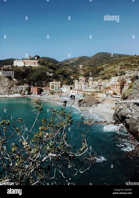 Italian Coastline Monterosso Stock Photo Alamy