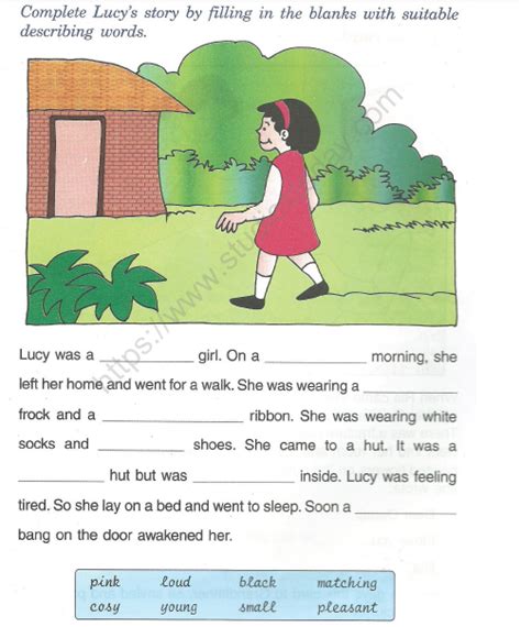 Cbse Class 2 English Describing Words Worksheet