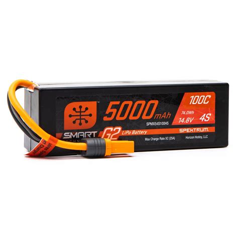 148v 5000mah 4s 100c Smart G2 Hardcase Lipo Battery Ic5 Losi