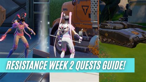 How To Complete Week 2 Resistance Quests Fortnite Chapter 3