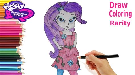 How To Draw Rarity My Little Pony Equestria Girls Youtube