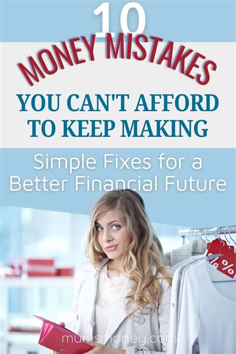 10 Money Mistakes You Cant Afford To Keep Making Simple Fixes For A