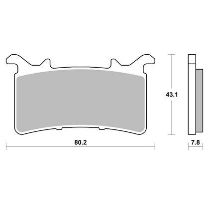 Plaquettes De Freins Brembo Sinter M Tal Fritt Avant Motoblouz