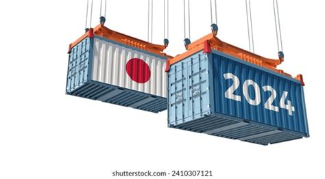 4개의 Japan flag shipping 2024 이미지 스톡 사진 3D 오브젝트 벡터 Shutterstock