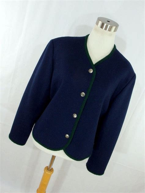 Vintage S Pendleton Boiled Wool Jacket M Medium Blue Etsy