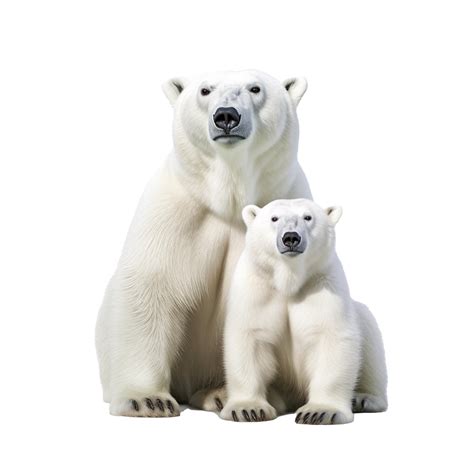 polar bear isolated on background with Generative AI 24509204 PNG