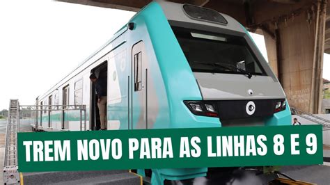 FUI CONHECER O NOVO TREM DA VIAMOBILIDADE YouTube