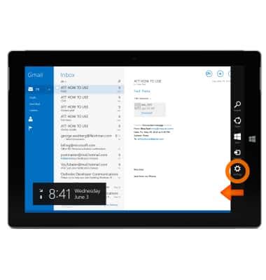 microsoft surface   windows  set  personal email att
