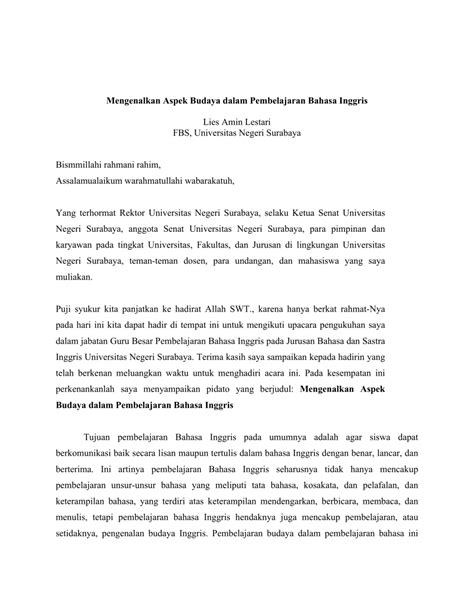 PDF Mengenalkan Aspek Budaya Dalam Pembelajaran Bahasa Inggris