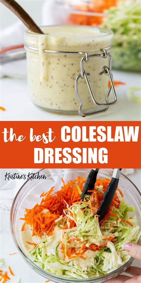 Coleslaw Dressing Recipe Kristines Kitchen Homemade Coleslaw