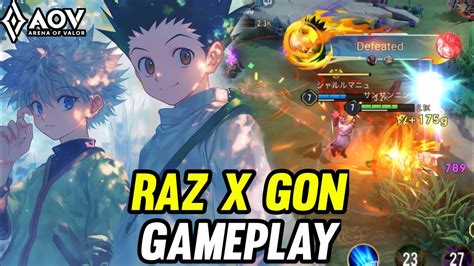 Aov Raz Gameplay X Gon Arena Of Valor Li Nqu Nmobile Rov Youtube