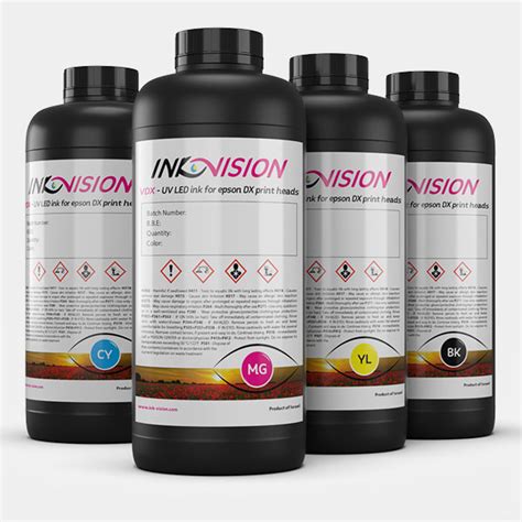 VDX UV LED Ink For DX Printheads Ink Vision Color Your Dreams