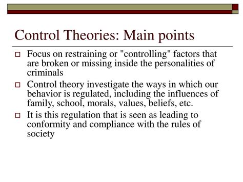 Ppt Control Theories Powerpoint Presentation Free Download Id5212448