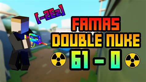 Krunker Famas Double Nuke 61 KILLSTREAK YouTube