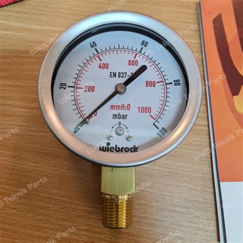 Jual Pressure Gauge Raket Stainless Kuningan 4 100 Mbar Jakarta